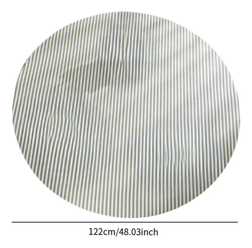 Mantel Redondo Resistente A Las Manchas De Pvc 48 Pulgadas