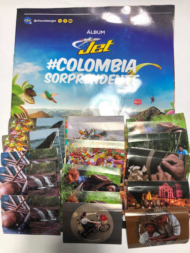 Láminas + Álbum Jet Colombia Sorprendente 70 Sin Repetir