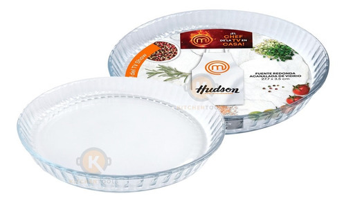 Tartera Vidrio Templado Horno Hudson Masterchef 27 Cm