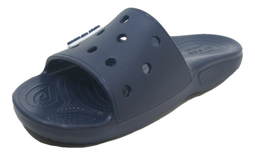 Imagen 4 de 5 de Ojota Crocs Classic Slide Azul Deporfan
