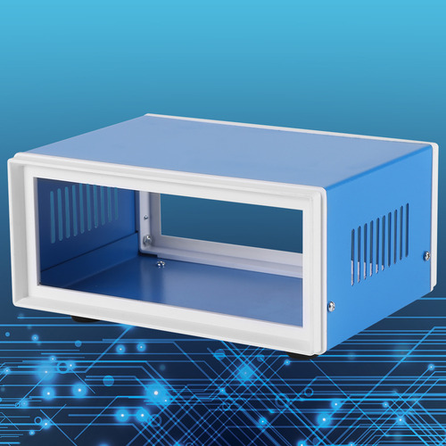 Caso De Projeto De Gabinete De Metal Azul 170* 130* 80mm Diy