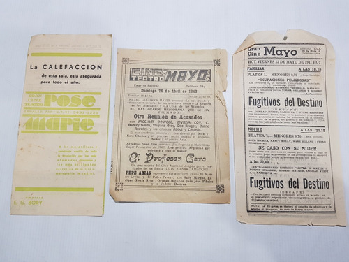 Imagen 7 de 9 de Antiguos Programas De Cine Lote X 9 Mag 59604