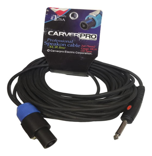Cable De Parlante Carverpro Speakon A Plug 10metros