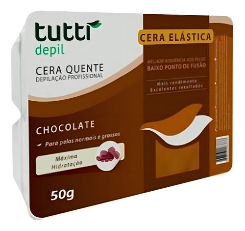 Tutti Depil Cera Elástica Chocolate 250g Super Premium