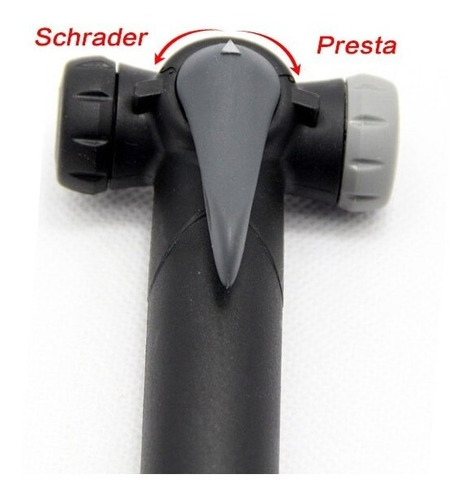 Imagen 3 de 5 de Inflador Giyo Gp04t - Soporte - 80 Psi - Doble Valvula