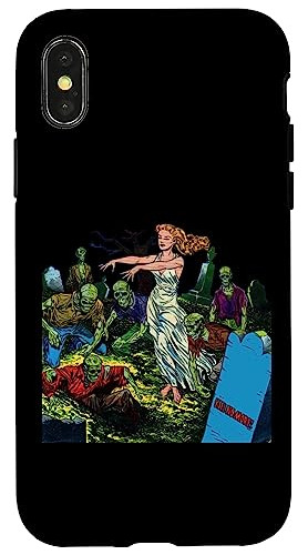 Funda Para iPhone X/xs Graveyard Pin Up Girl Zombie Cemetary