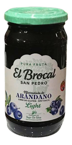 Mermelada Light El Brocal 400g Sabor A Elección Apto Celíaco