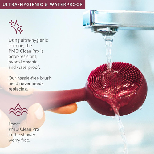 Cepillo Facial Electrico Pmd Clean Pro Color Berry