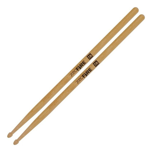 Baqueta 7a Marfim Ponta De Madeira Bateria Pro Fire Spanking