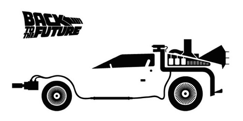 Vinilo Decorativo Volver Al Futuro 03 Carro Delorean Sticker