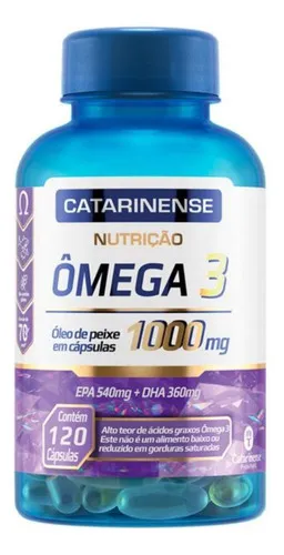 Ômega 3 Catarinense 120 Cápsulas 1000mg Oleo de Peixe