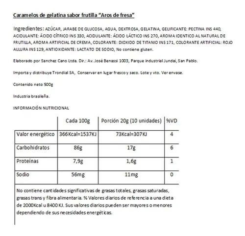 Packs Fini 500g X8u