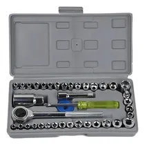Comprar Juego De Raches Copas 40 Piezas Mecánica Motos Vehículos