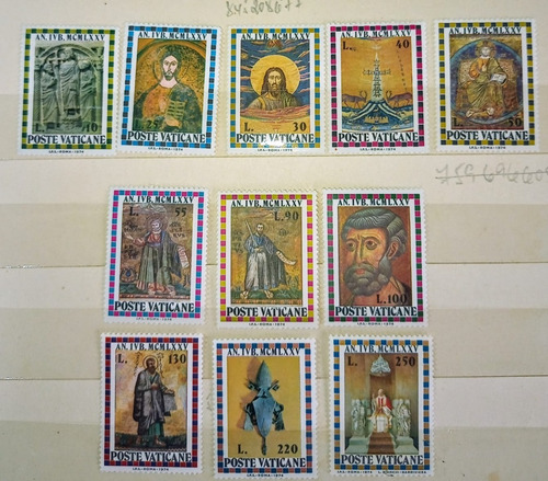 Serie De 11 Sellos Vaticano -año Santo-y.t.582-592-mint 1974