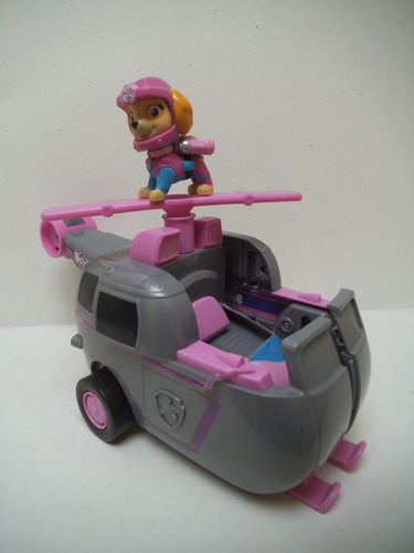 Imagen 2 de 7 de Perro Skye Con Vehiculo Transformable Paw Patrol Spin Master