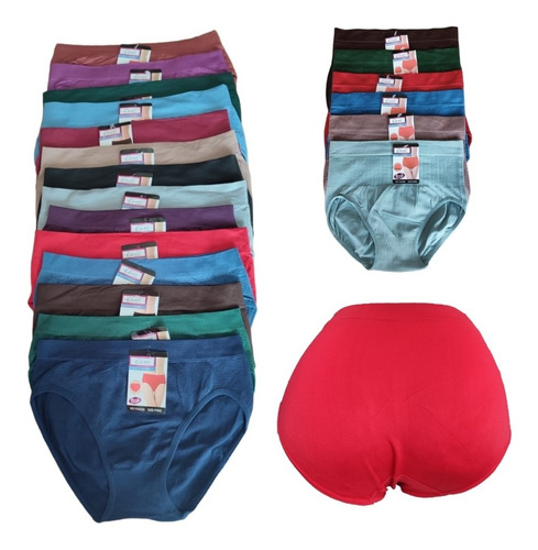 Pantaleta De Mujer De Licra Levanta Pompis Pack De 5 Pzas