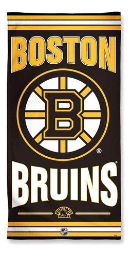 Wincraft Nhl Boston Bruins Toalla De Playa, Negro, 30 X 60 P