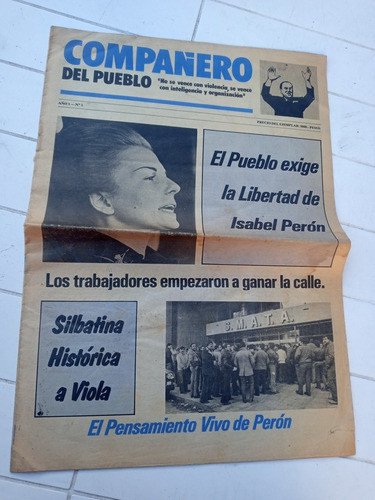 Revista El Compañero Del Pueblo Año 1 - N.1 - 1.980