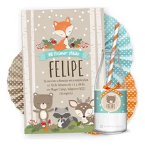 Comprar Kit Imprimible Animalitos Bosque Zorrito Cumpleaños Candy