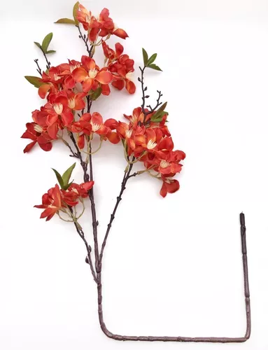 10 Galhos De Flor De Cerejeira Artificial - Frete Grátis