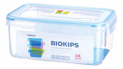Contenedor Con Tapa Rectangular Plástico Komax 2l.