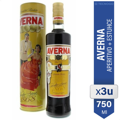 Averna Aperitivo Con Estuhce Real Casa Pack X3 - 01almacen 