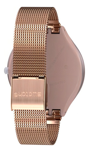 Reloj De Moda Swatch Skinchic Svup100m Rose-gold De Acero In