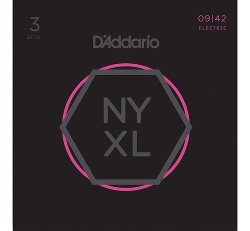 3-pack Encordados Guitarra Electrica Daddario Nyxl0942 Envio