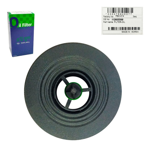 Imagen 3 de 7 de Filtro Aceite Chevrolet Orlando 2.4 Astra 2.2 Original