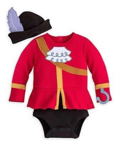 Capitan Hook Disfraz Enterizo Bebe Disney Store 18-24 Meses