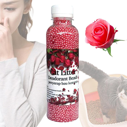 Perlas Desodorantes Para Baños Arena Sanitarios Gatos Color Rosado - Rosas