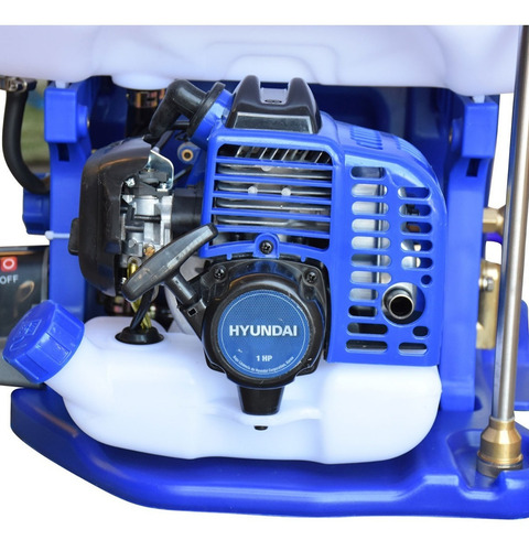 Fumigador A Gasolina Hyundai Capacidad 25 Litros Motor 2 Tiempos Color Azul