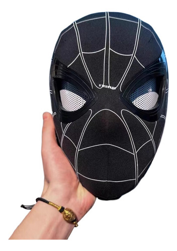 Casco Eléctrico De Spider-man Con Ojos Móviles.