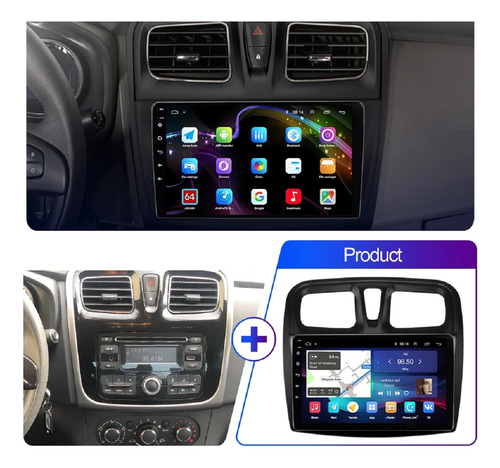 Central Multimídia Android Renault Logan 2013-22 8/core 9p