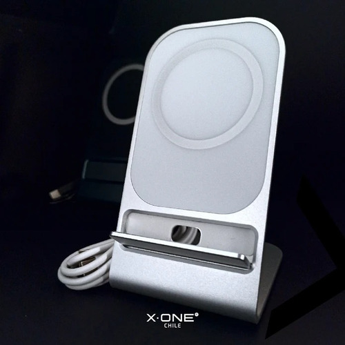 Imagen 2 de 6 de Cargador Inalambrico Stand Magsafe X-one