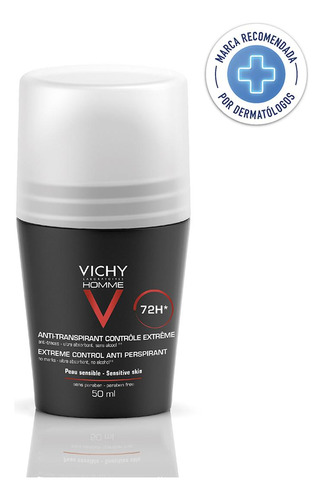 Desodorante Vichy Homme Anti-transpirante 72h 50ml Fragancia Aloe vera