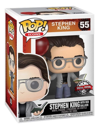 Funko Pop Stephen King Con Globo Rojo