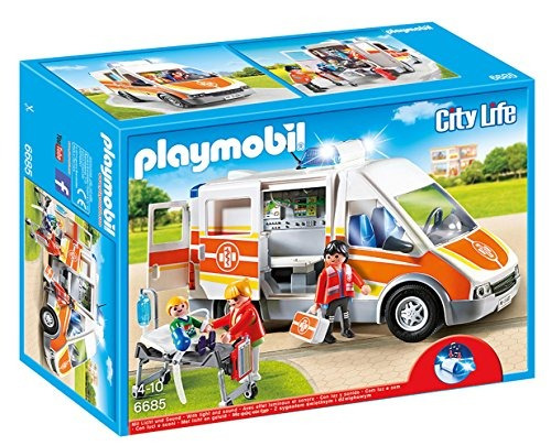 Ambulancia Con Luces Y Sonido Playmobil 6685