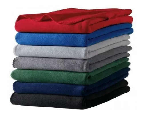 15 Unidades Cobijas Fleece Económica Variedad En Colores 