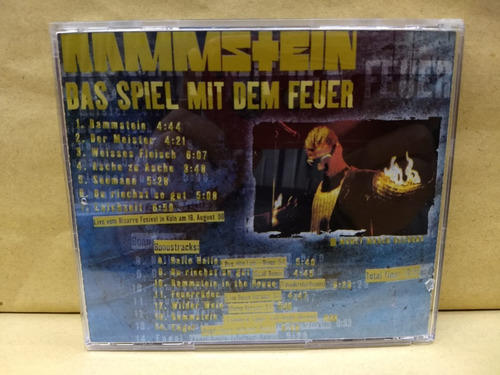 Imagen 2 de 3 de Rammstein - Das Spiel Mit Dem Feuer Cd Como Nuevo. Importado