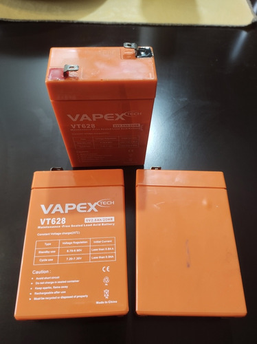 Batería Gel Recargable Vapex Vt628 Para Luz Emergencia 