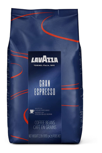 Café Lavazza Gran Espresso Grano Entero Tostado Medio 1 Kg