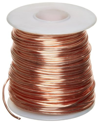 Bare Alambre De Cobre, Brillante, 14 Awg, 0,064  Diámetro, 8