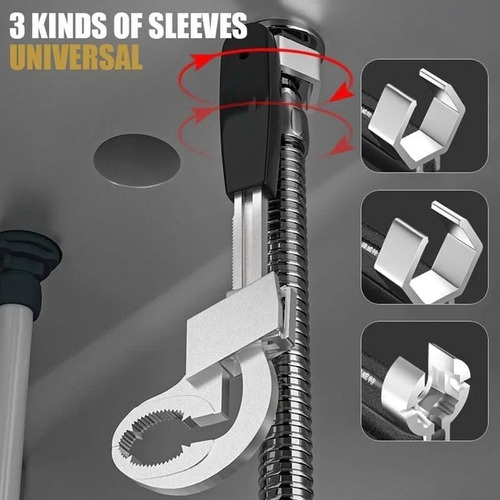 Llave Universal Multifuncional Ajustable De Doble Cabeza