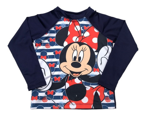 Remera Uv Con Protección Nena Minnie Mouse Disney