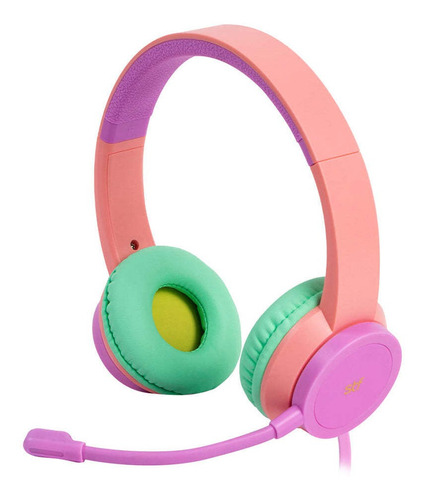 Audífono Alámbrico On Ear Stf Viva! Para Computadora Color Rosa