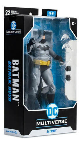 Batman Hush Negro Y Gris Dc Multiverse Mcfarlane Toys 7