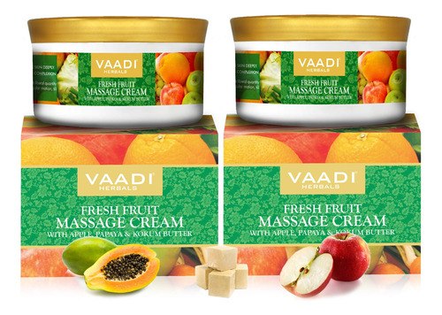 Vaadi Herbals Crema De Masaje De Frutas Frescas Con Manzana,