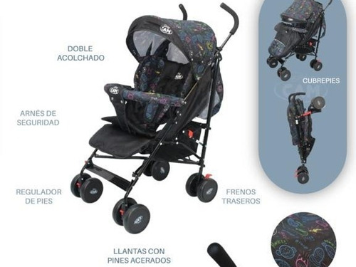 Coche Baston Para Bebe Babykits Cinturon 5 Puntas Nuevos