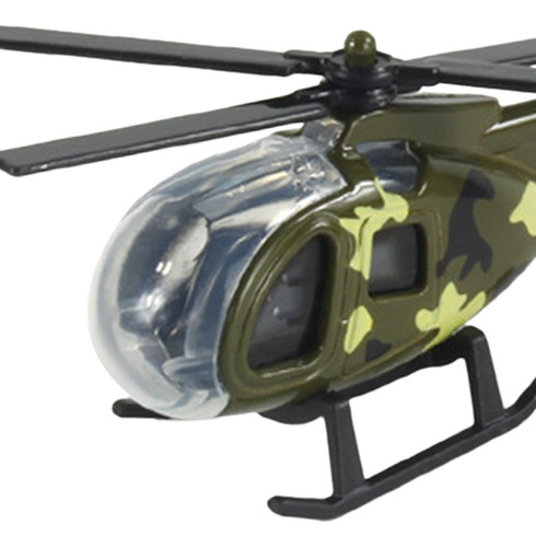 6 Helicóptero De Aleación Fundido A Escala 1/64, 6 Piezas
